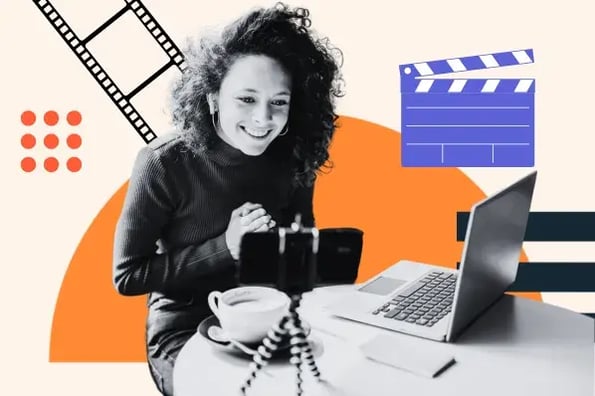 woman uses video production tips for a project