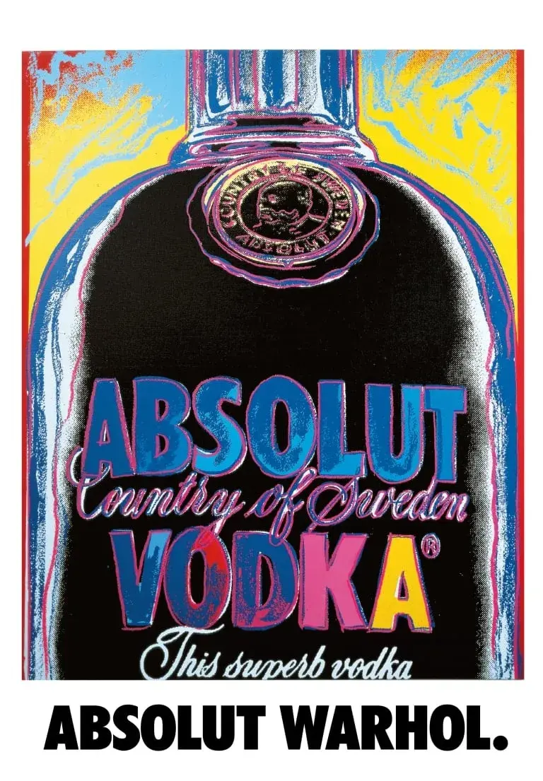 1985 Andy Warhol Absolut ad.