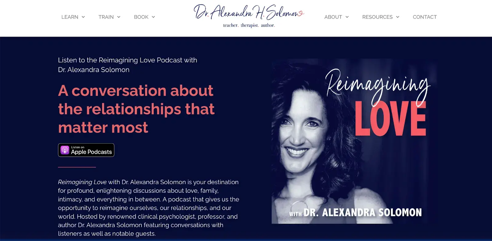 dr. alexandra solomon’s podcast