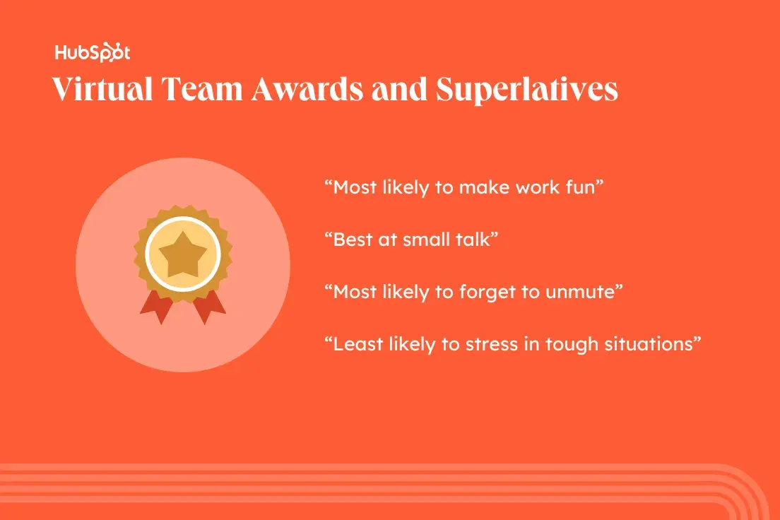 virtual holiday party ideas, virtual team awards and superlatives