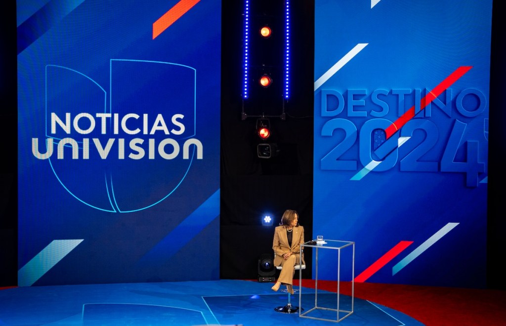 Kamala Harris at the Noticias Univision Town Hall