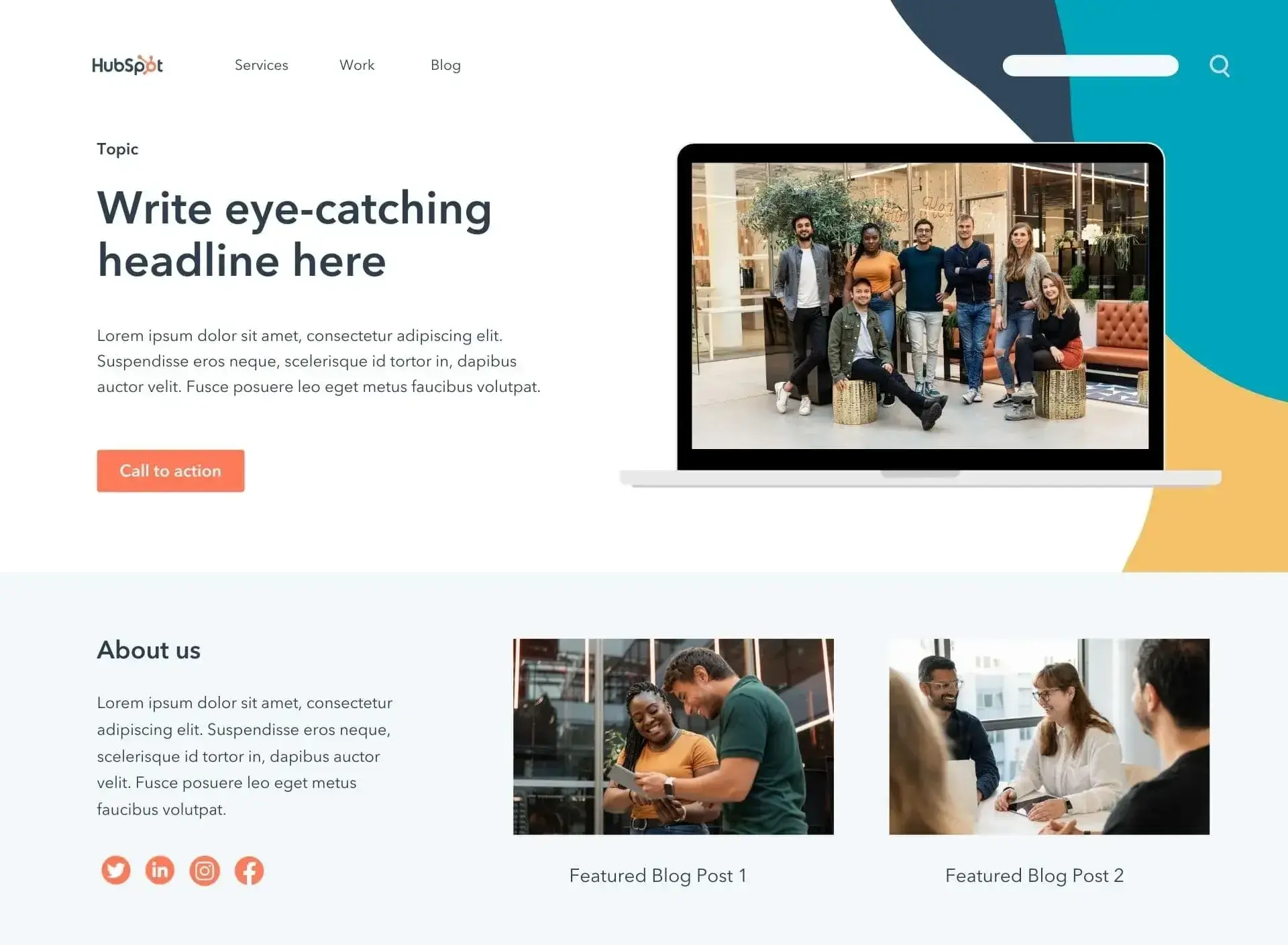 hubspot landing page templates