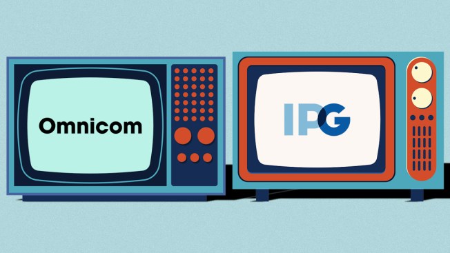 image of televisions with the Omnicom and IPG logos