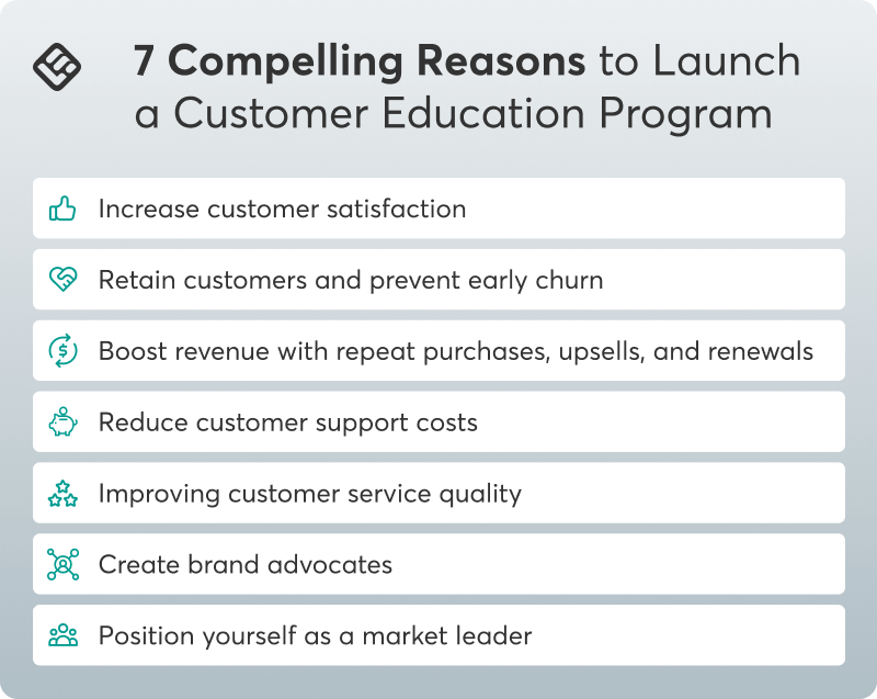 7 Compelling Reasons to Launch a Customer Education Program