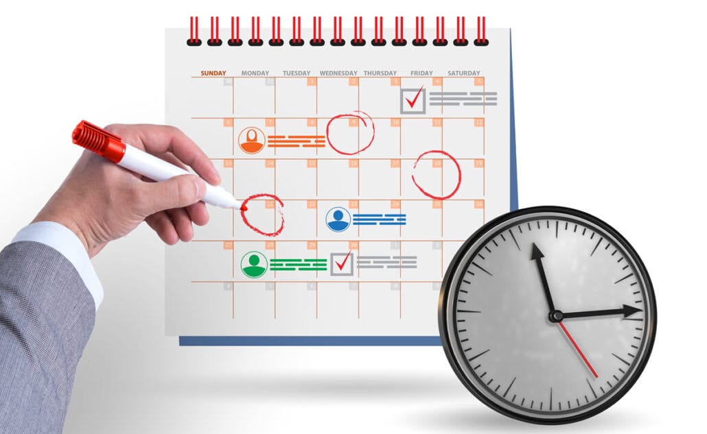 A calendar highlighting key dates and deadlines for HR professionals, including the year end HR checklist.