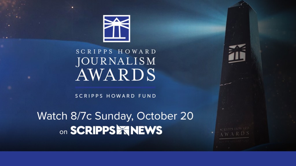 Flyer for the Scripps Howard Journalism Awards from Scripps News